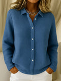 CARDIGAN COL CHEMISE POUR FEMME