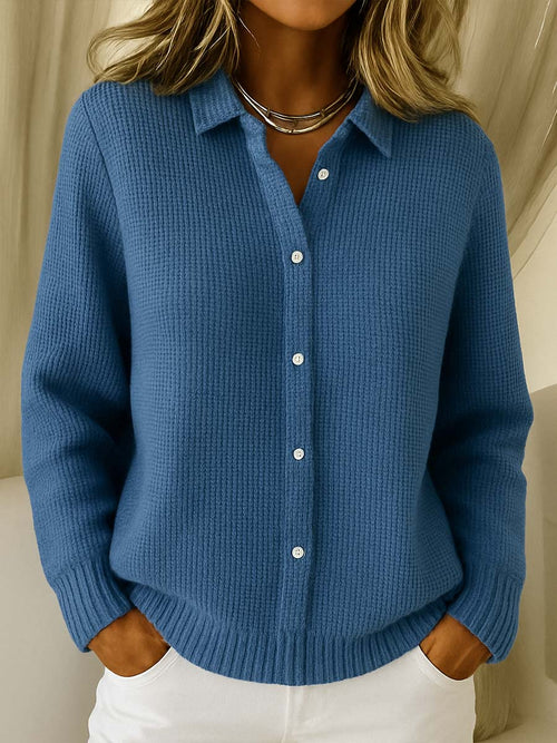 CARDIGAN COL CHEMISE POUR FEMME