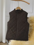 Gilet Femme Sans Manches Matelassé Chaud pour l'Automne