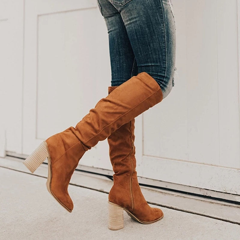 BOTTES HAUTES TALON POUR FEMME