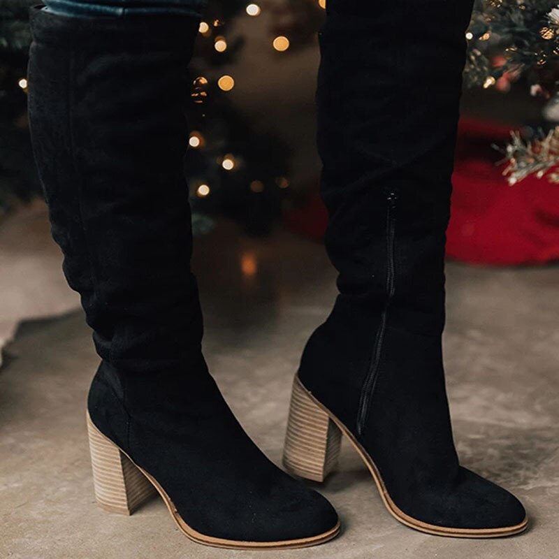 BOTTES HAUTES TALON POUR FEMME