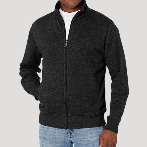 Julien | Veste Homme Zippée Mi-Saison Col Cranté