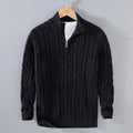 PULL DEMI ZIP TORSADÉ POUR HOMME