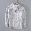 PULL DEMI ZIP TORSADÉ POUR HOMME