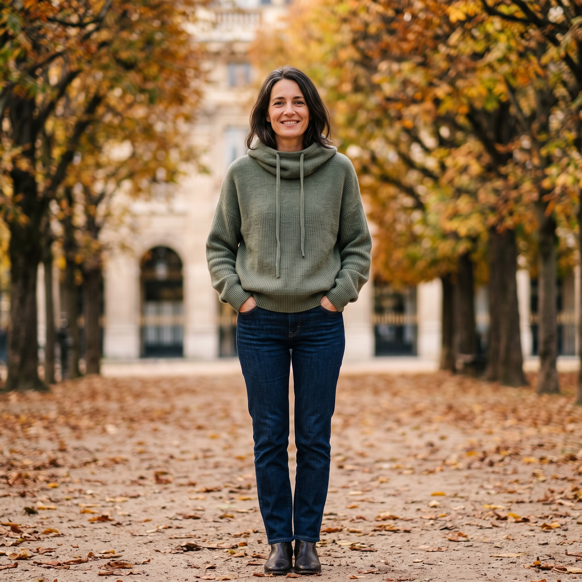 Astrid | Pull Femme Col Roulé à Capuche