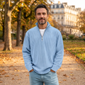 Arthur | Pull Homme Col Montant Zippé Côtelé