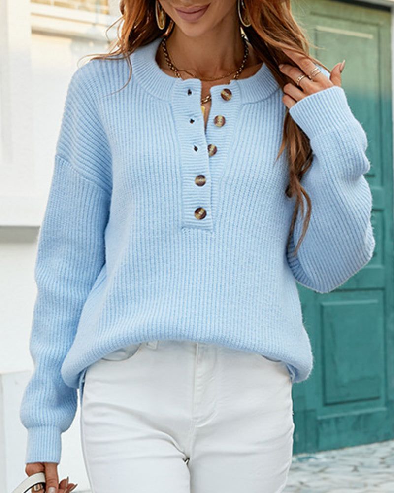 PULL COL ROND OVERSIZE POUR FEMME