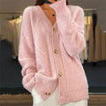 Aurora | Gilet Boutonné Ample en Maille pour Femme