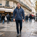 Anders | Sweat à Capuche Homme Zip Col Montant