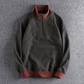 PULL DEMI ZIP COL MONTANT POUR HOMME