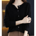 Gilet pour Femme Boutonné à Manches Longues