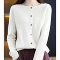Gilet pour Femme Boutonné à Manches Longues