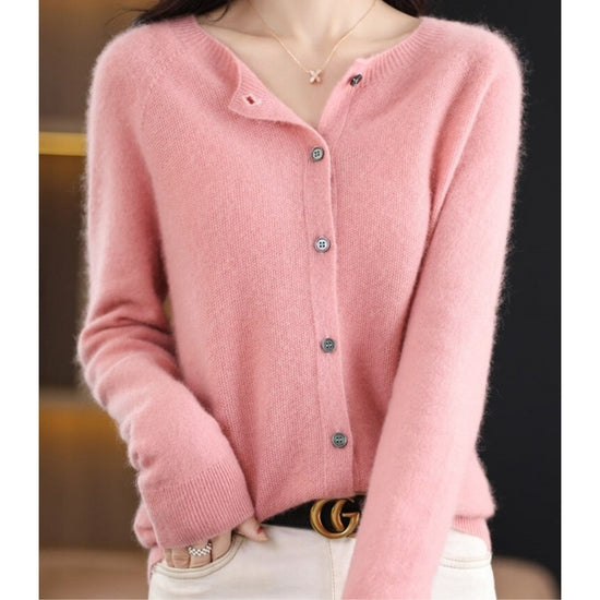 Gilet pour Femme Boutonné à Manches Longues