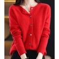 Gilet pour Femme Boutonné à Manches Longues