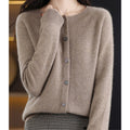 Gilet pour Femme Boutonné à Manches Longues