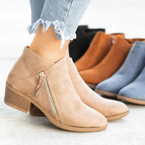 BOTTINES ZIP LATÉRAL POUR FEMME