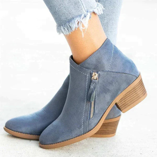 BOTTINES ZIP LATÉRAL POUR FEMME