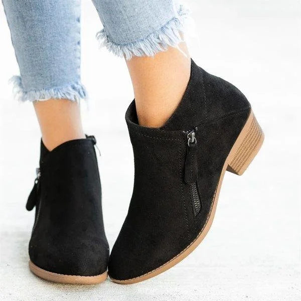 BOTTINES ZIP LATÉRAL POUR FEMME