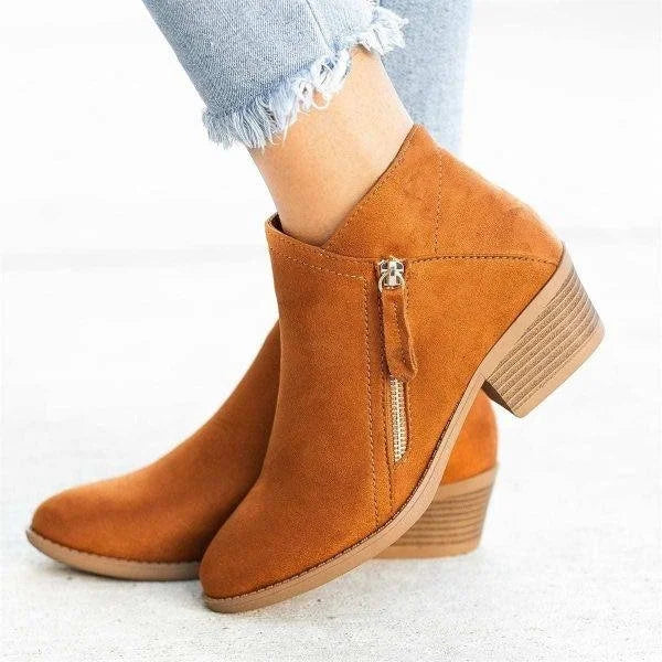 BOTTINES ZIP LATÉRAL POUR FEMME