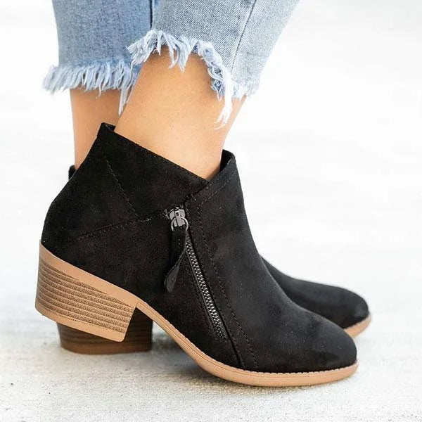 BOTTINES ZIP LATÉRAL POUR FEMME
