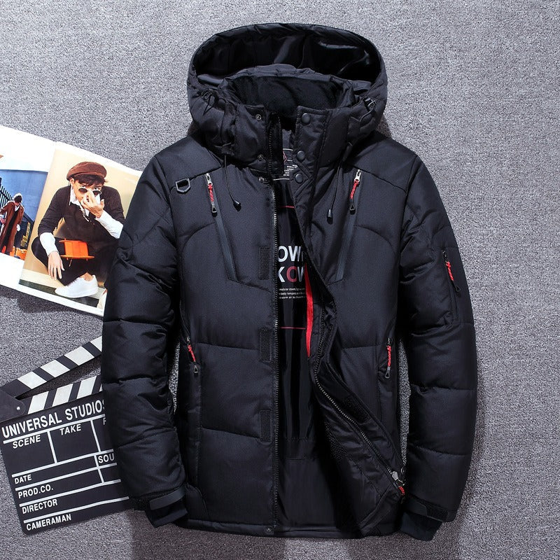 PARKA ZIPPÉE À CAPUCHE POUR HOMME