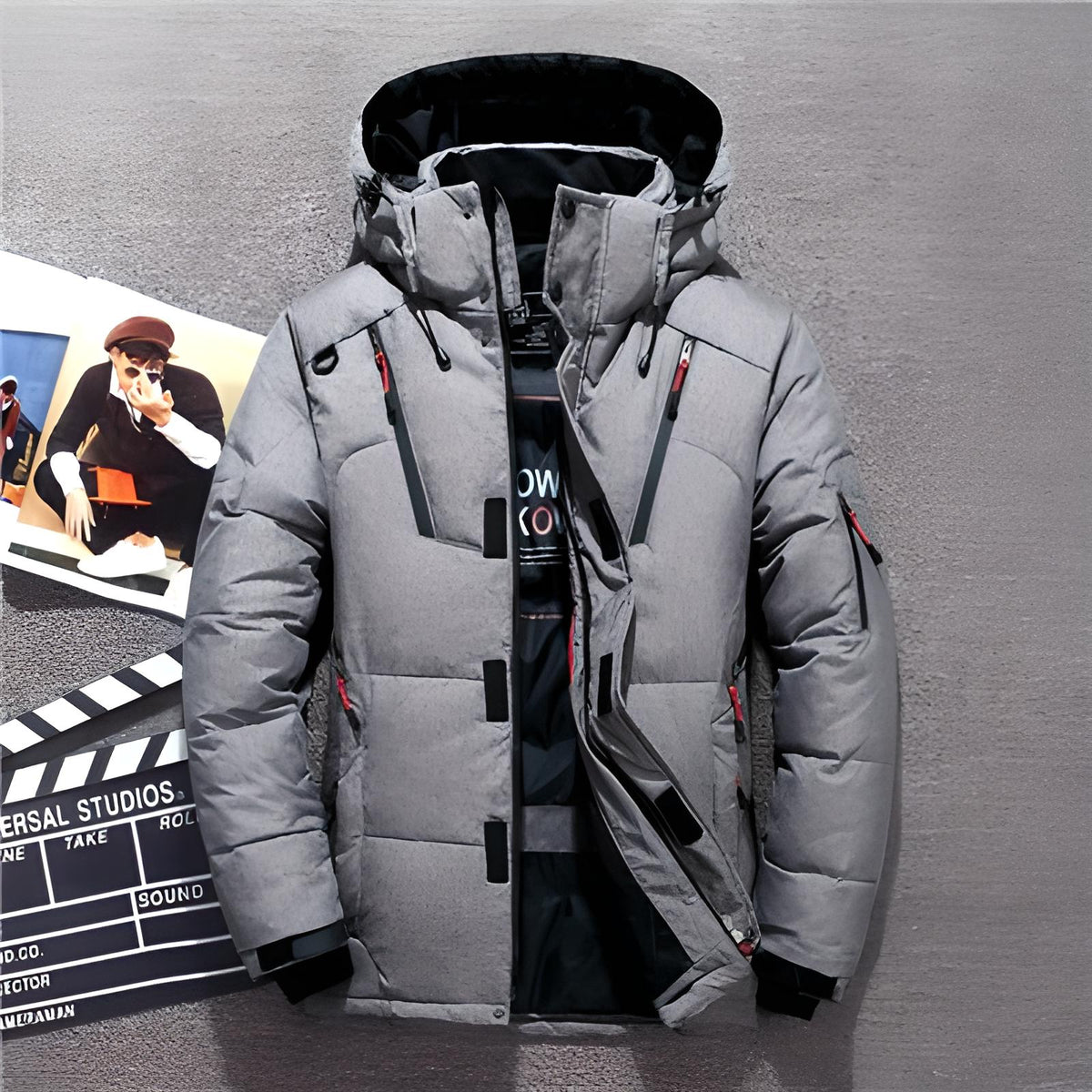 PARKA ZIPPÉE À CAPUCHE POUR HOMME