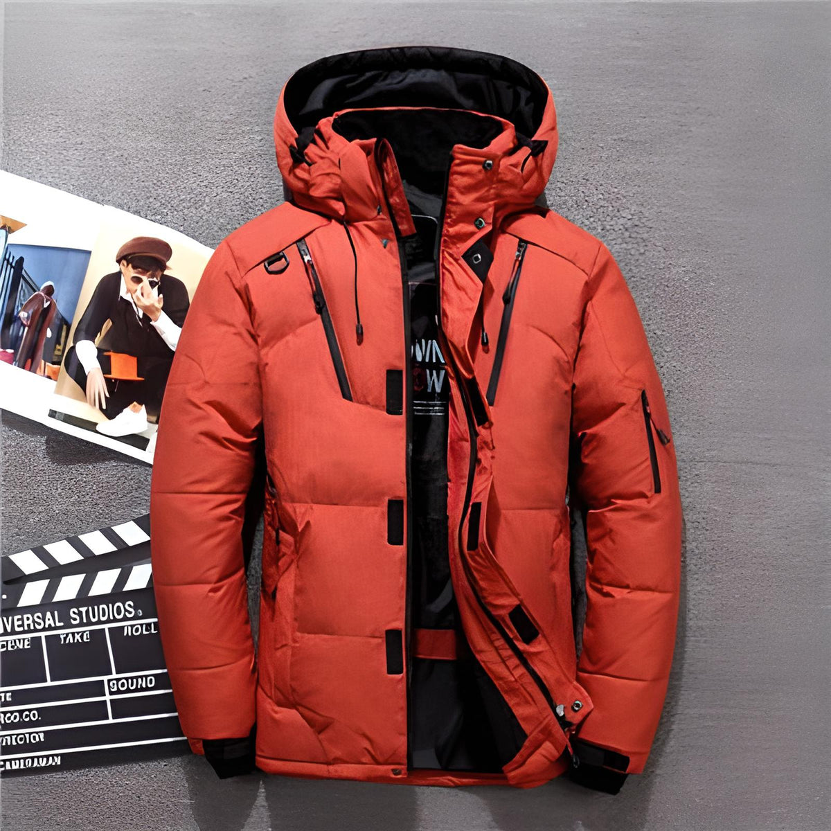 PARKA ZIPPÉE À CAPUCHE POUR HOMME