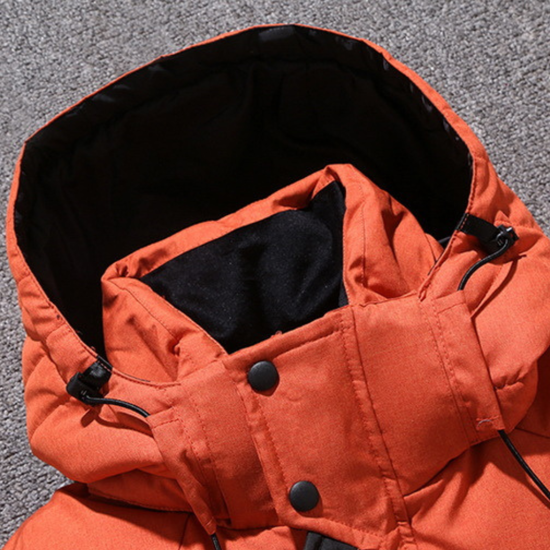 PARKA ZIPPÉE À CAPUCHE POUR HOMME