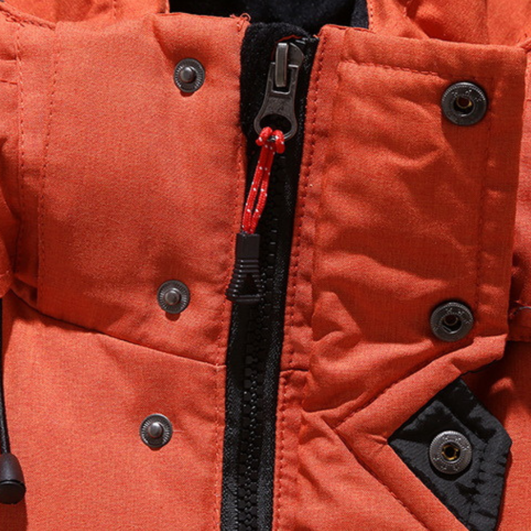PARKA ZIPPÉE À CAPUCHE POUR HOMME