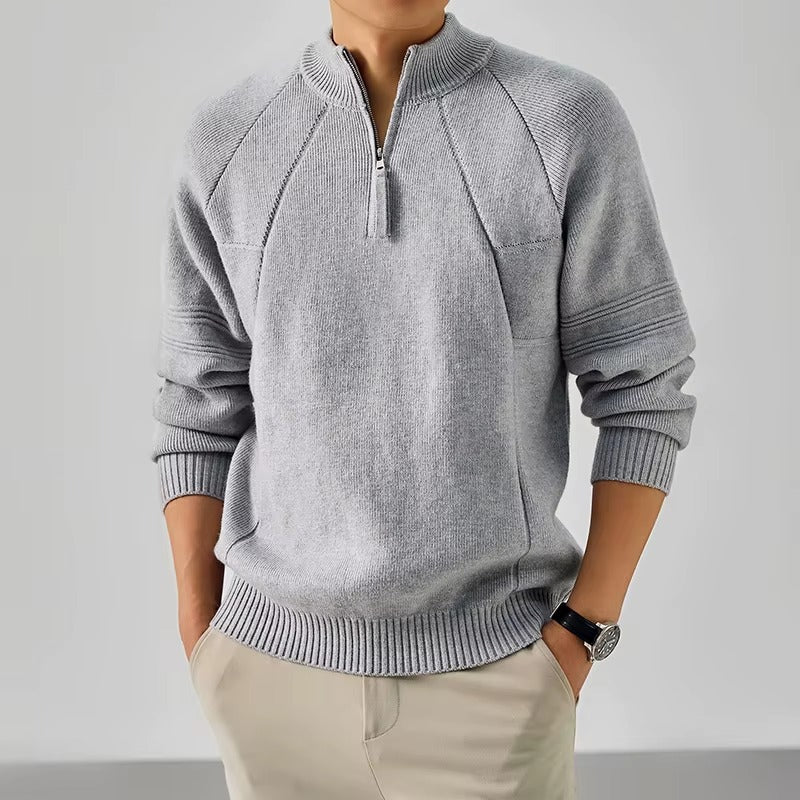 PULL COL ZIPPÉ POUR HOMME