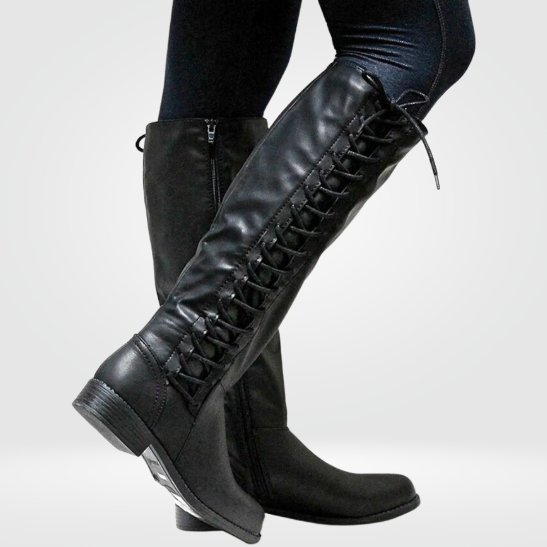 BOTTES HAUTES SEMELLE ANTIDÉRAPANTE POUR FEMME