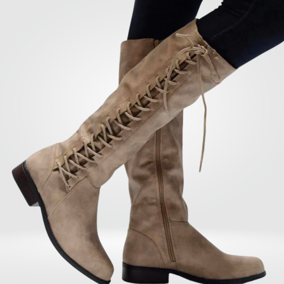 BOTTES HAUTES SEMELLE ANTIDÉRAPANTE POUR FEMME
