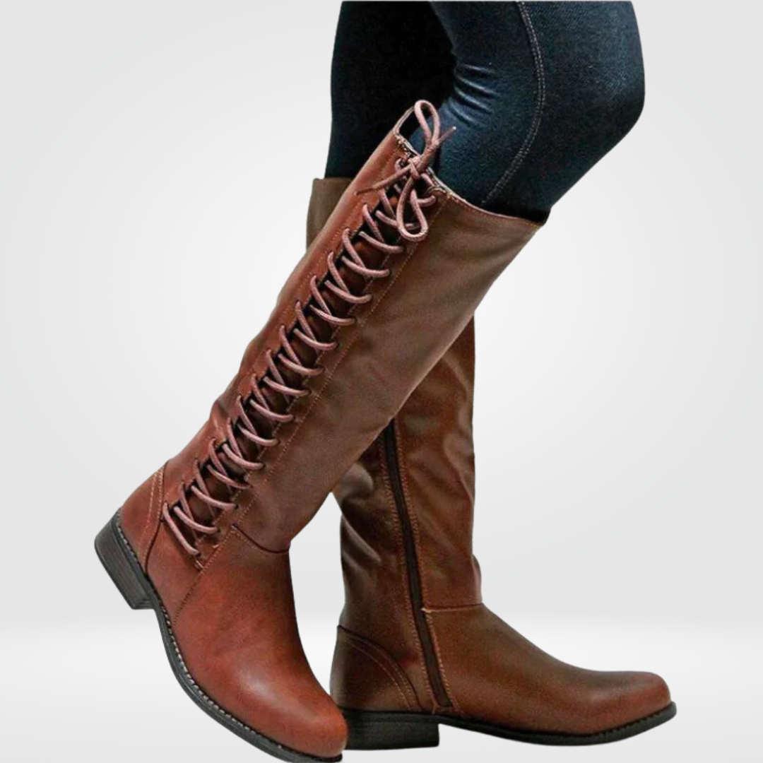 BOTTES HAUTES SEMELLE ANTIDÉRAPANTE POUR FEMME