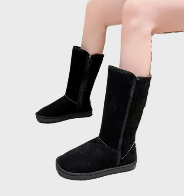 BOTTES MI-MOLLET ZIPPÉES POUR FEMME