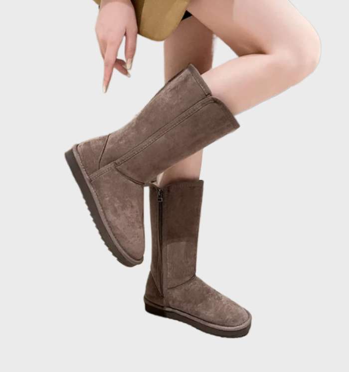 BOTTES MI-MOLLET ZIPPÉES POUR FEMME