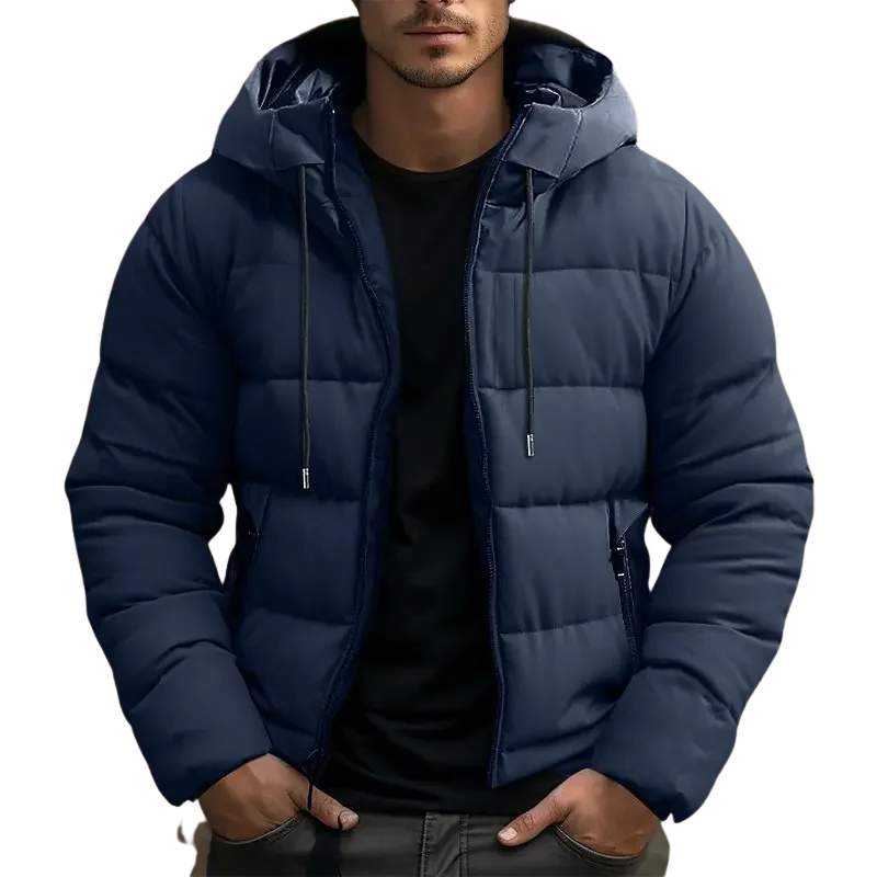 VESTE MATELASSÉE À CAPUCHE POUR HOMME