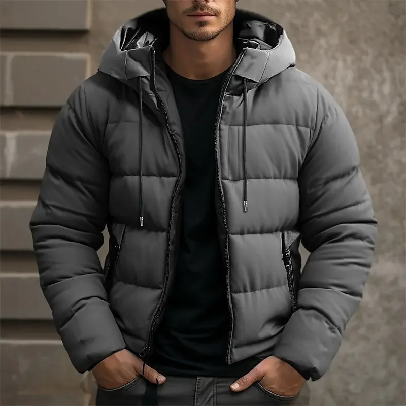 VESTE MATELASSÉE À CAPUCHE POUR HOMME