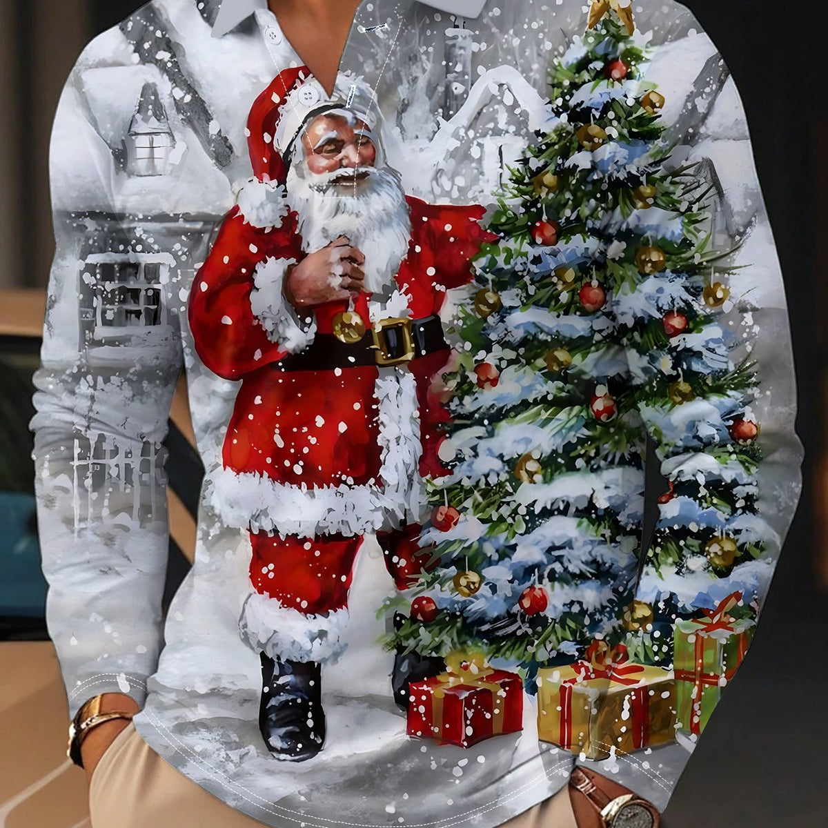 POLO IMPRIMÉ CHEMISIERS DE NOËL POUR HOMME