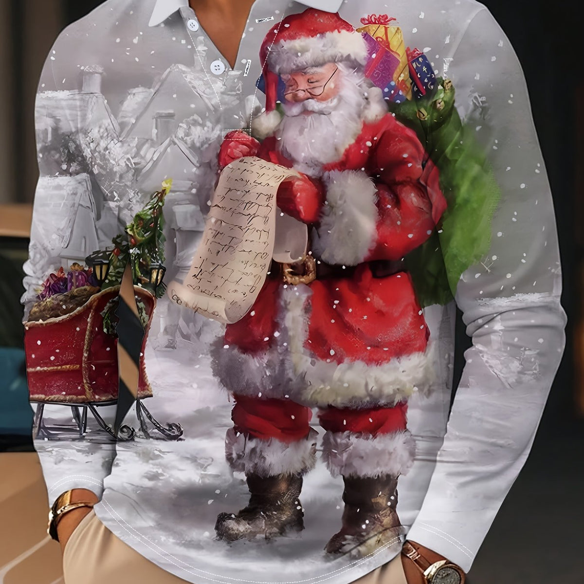 POLO IMPRIMÉ CHEMISIERS DE NOËL POUR HOMME