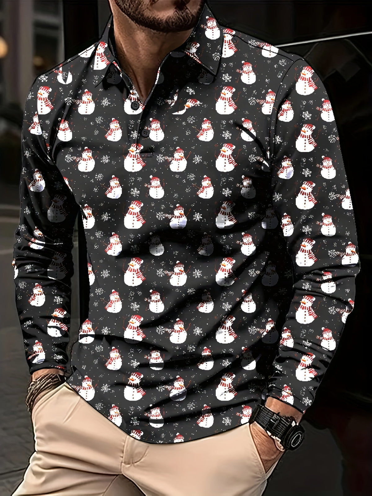 CHEMISE IMPRIMÉE CHEMISIERS DE NOËL POUR HOMME