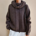 Arwen | Pull Femme Col Roulé à Capuche
