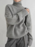 Inès | Pull Col Roulé Torsadé Femme