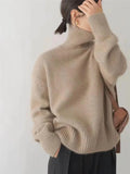 Inès | Pull Col Roulé Torsadé Femme