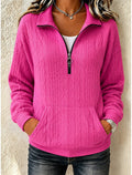 GILET POUR FEMME ZIPPÉ MAILLE CÂBLÉE