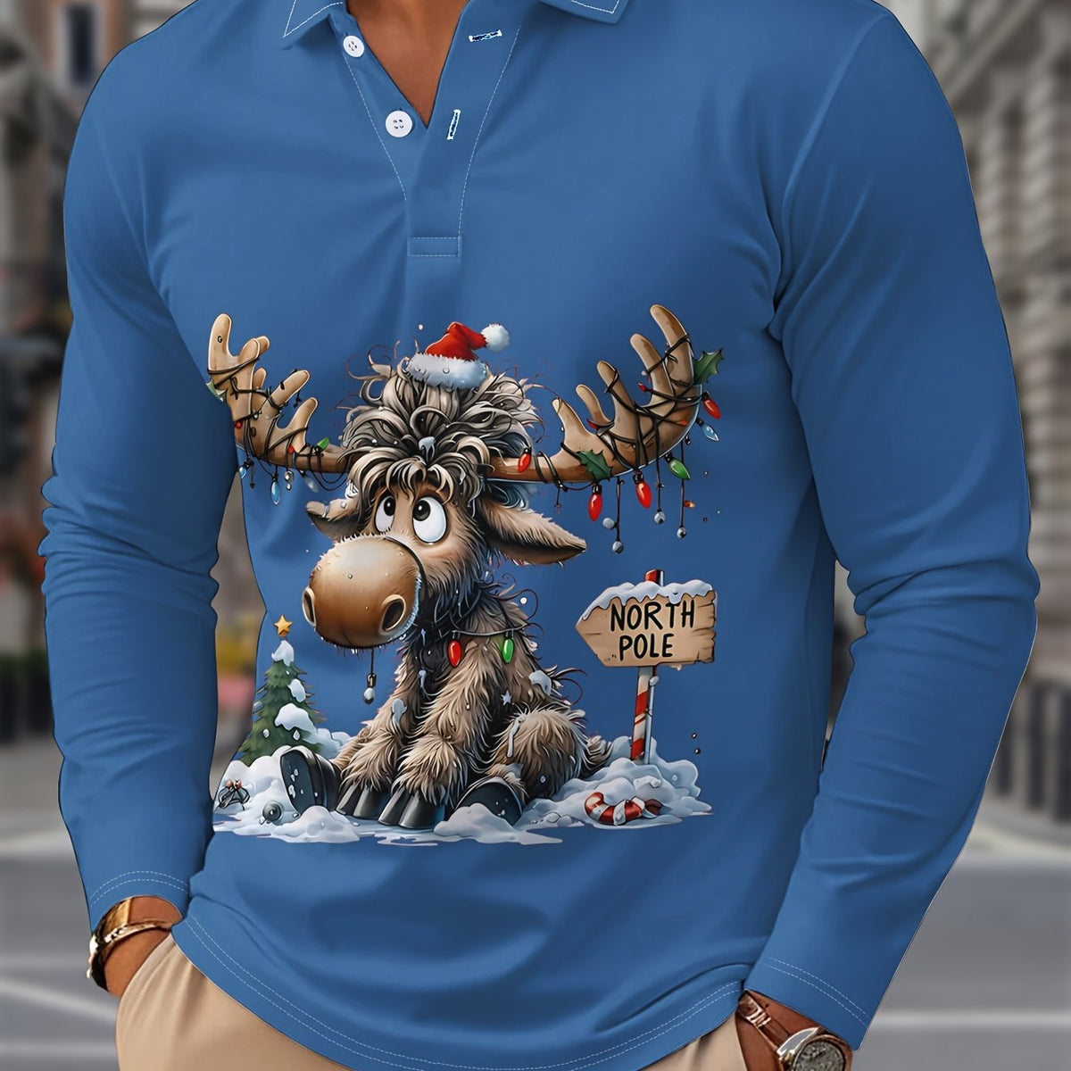 Chemisiers de Noël Rennes Boutonné pour Homme