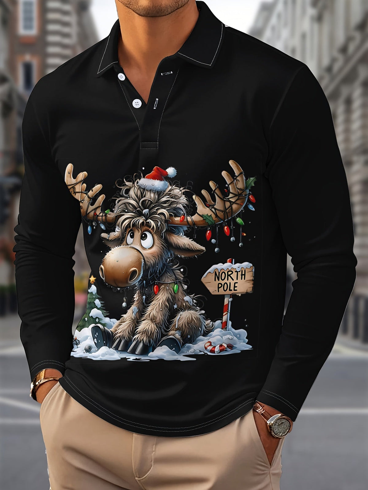 Chemisiers de Noël Rennes Boutonné pour Homme