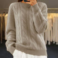 ANNA PULL MAILLE AMPLE COL ROND POUR FEMME