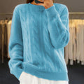 ANNA PULL MAILLE AMPLE COL ROND POUR FEMME