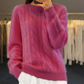 ANNA PULL MAILLE AMPLE COL ROND POUR FEMME