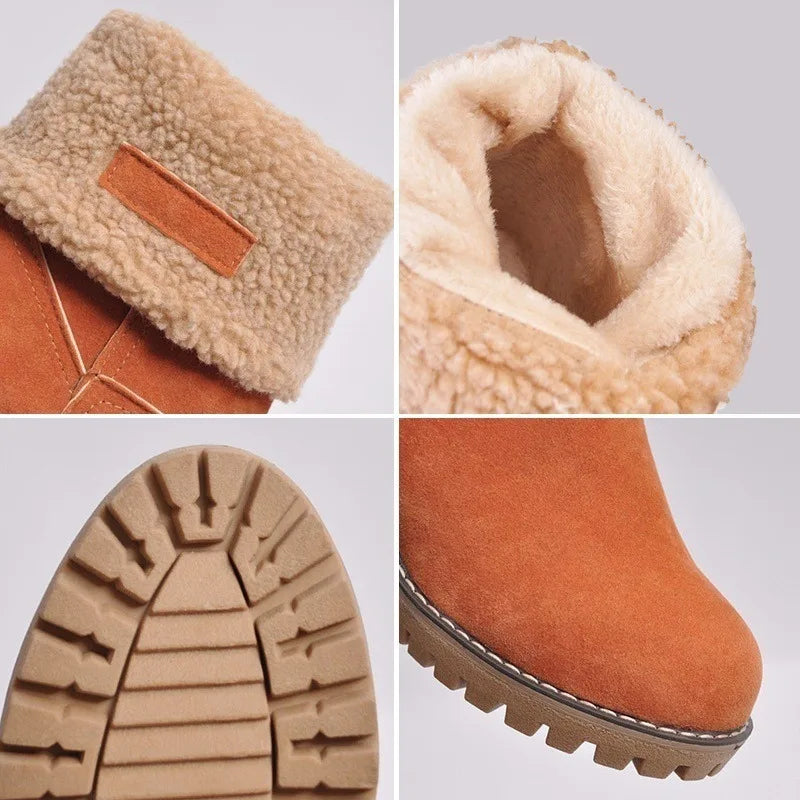 BOTTINES TALON BLOC POUR FEMME